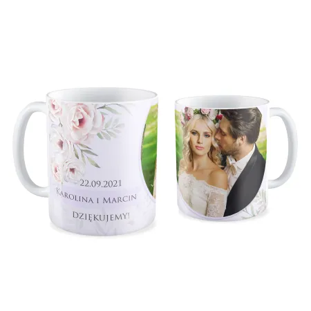 FOTO Kubek biały 330ml ŚLUBNY